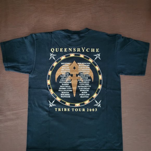 Vintage Queensryche 2003 "Tribe" Tour Double Sided Concert T Shirt Men's Medium - Picture 6 of 7